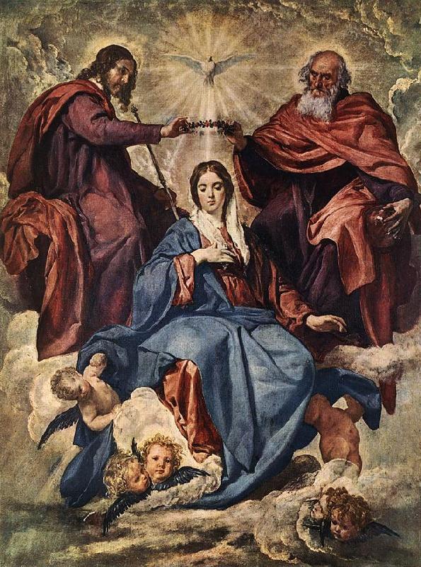 VELAZQUEZ, Diego Rodriguez de Silva y The Coronation of the Virgin jh China oil painting art